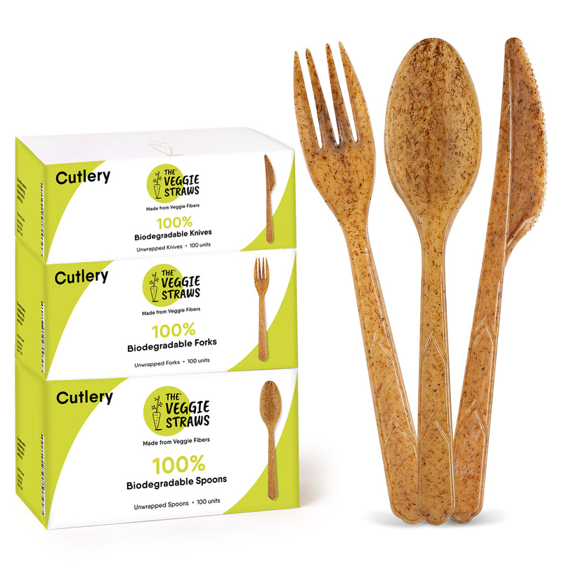 Biodegradable Veggie Cutlery Set – The Veggie Straws