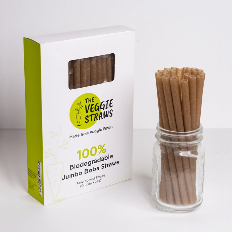 100% Biodegradable Jumbo Boba Veggie Straws