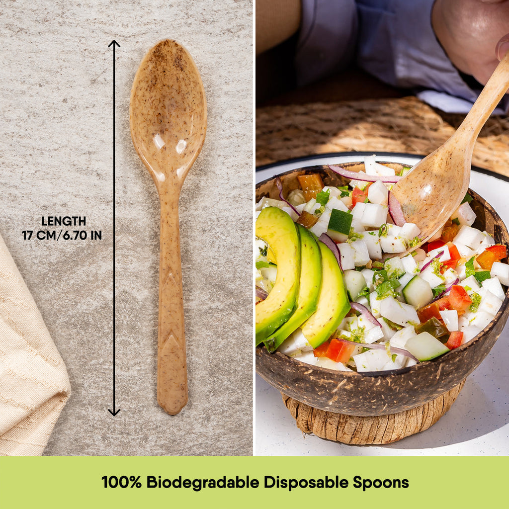 Biodegradable Veggie Spoons - The Veggie Staws