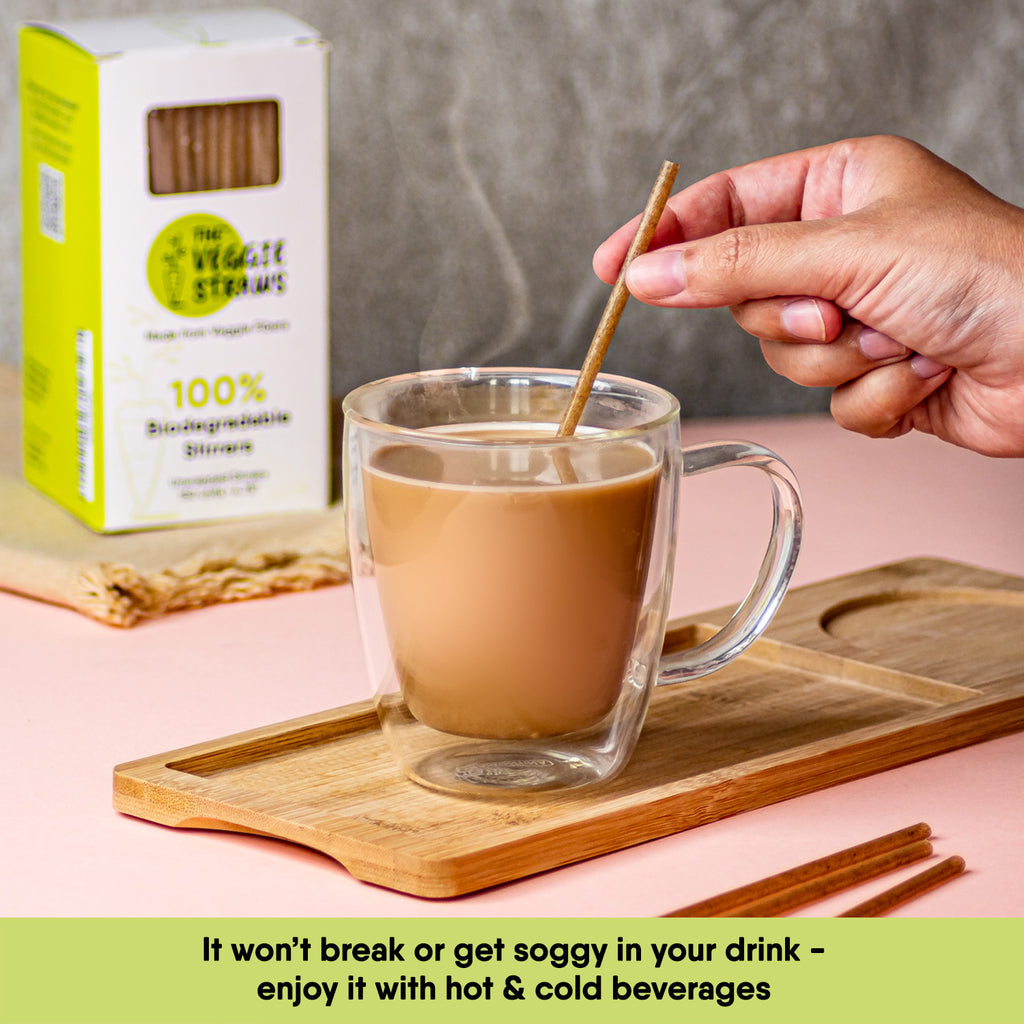 Biodegradable Stirrers -  Unwrapped Veggie Stirrers