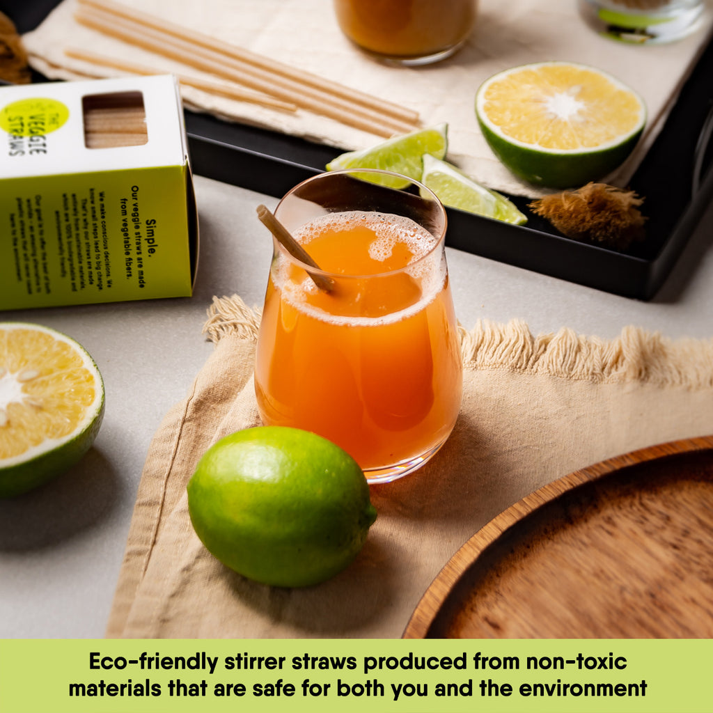Biodegradable Stirrers -  Unwrapped Veggie Stirrers