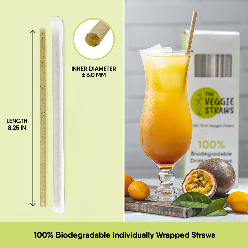 Wrapped Veggie Straws 100% Biodegradable